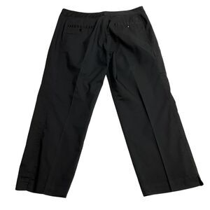 Adidas Women's Stretch Ankle Straight Pants Sz 10 Black Zip Pockets Classic Work